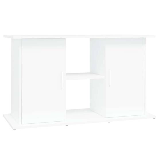 ComfortXL - Meuble pour Aquarium Bois d'ingénierie avec Rangement Ouvert 101x41x58 cm Blanc - ComfortXL Outdoor Living - Image 2