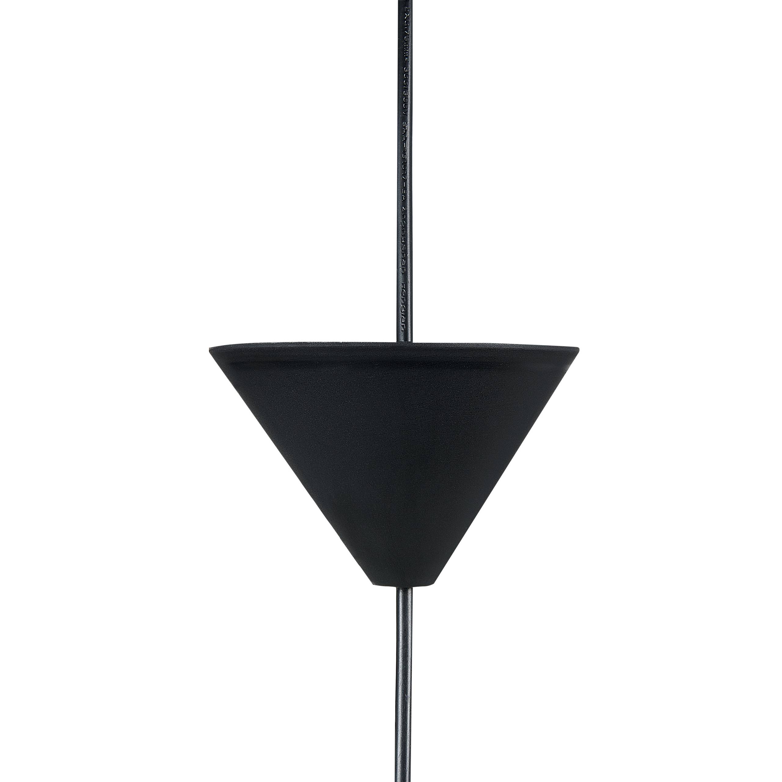 Beliani - Lampe suspension Tissu Blanc MANTUA - 40x40x188- Beliani - Image 6