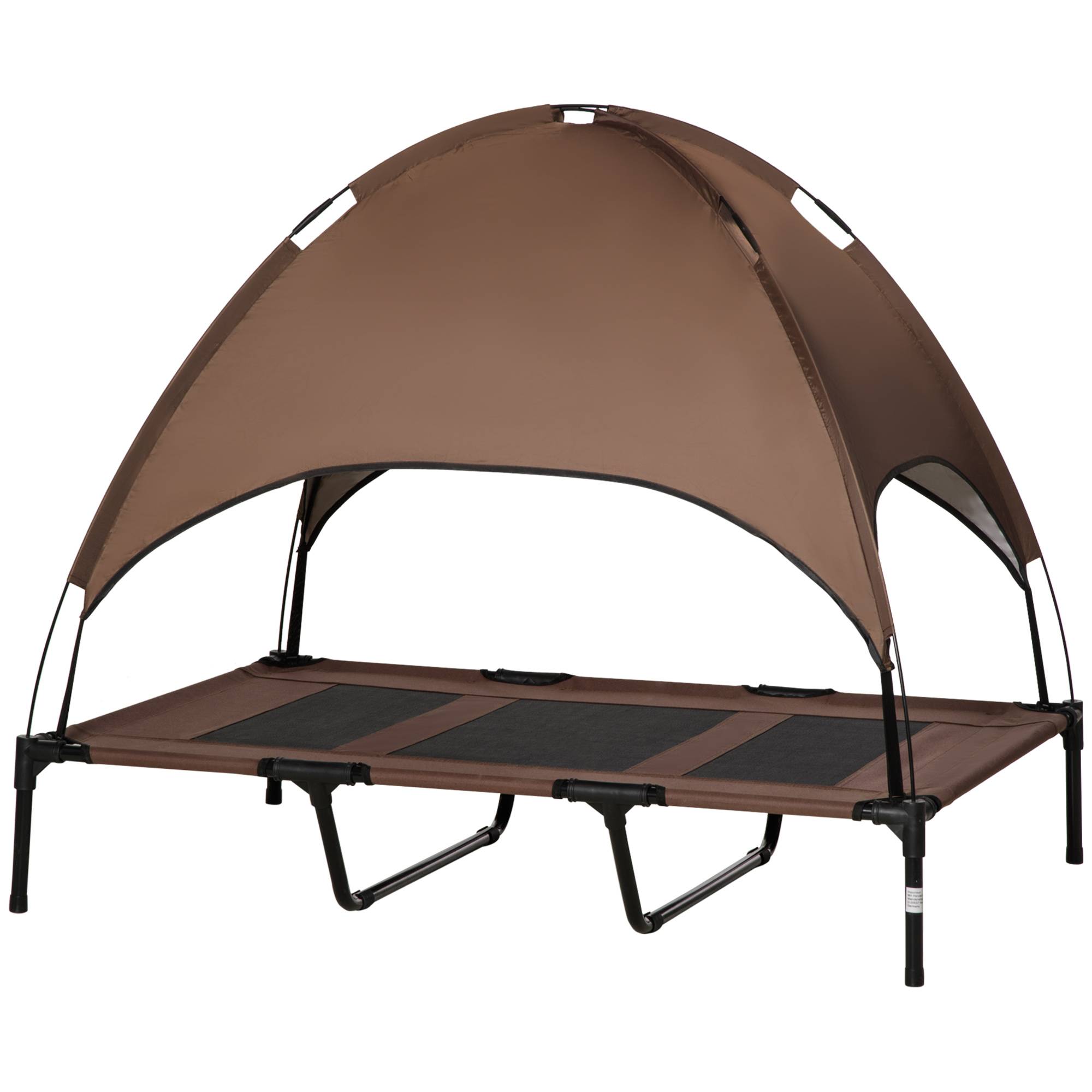 Lit pour chien acier marron noir 309.88 x 233.68 x 274.32 cm - PANGIVO - Image 2
