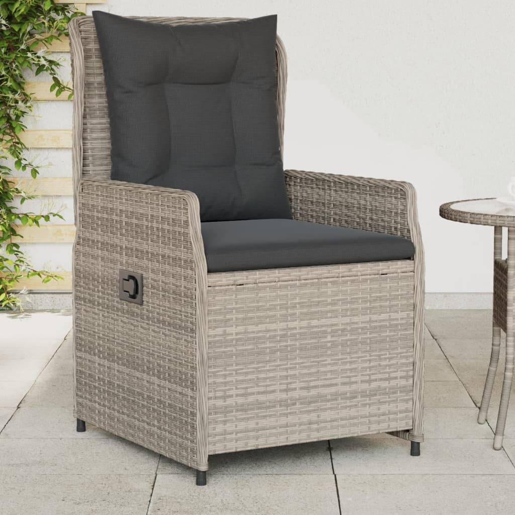 Chaise bois composite 2 places rotin gris 55 x 60 x 93 cm - Prolenta premium p3168.8 - Image 2