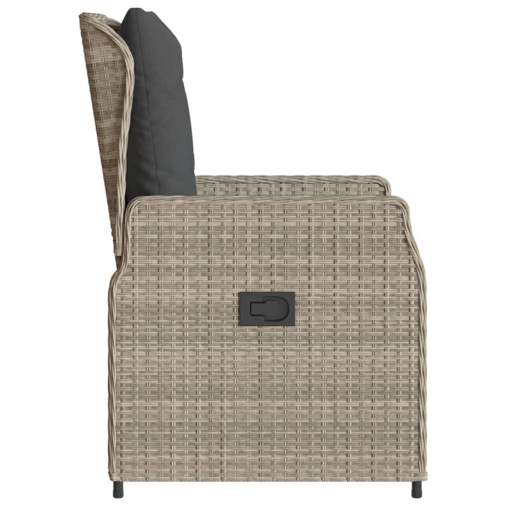 Chaise bois composite 2 places rotin gris  55 x 60 x 93 cm  - Prolenta premium  p3168.8 - Image 6