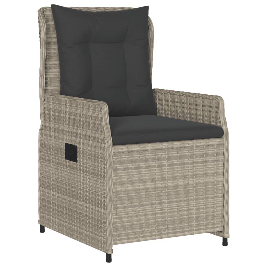 Chaise bois composite 2 places rotin gris  55 x 60 x 93 cm  - Prolenta premium  p3168.8 - Image 4
