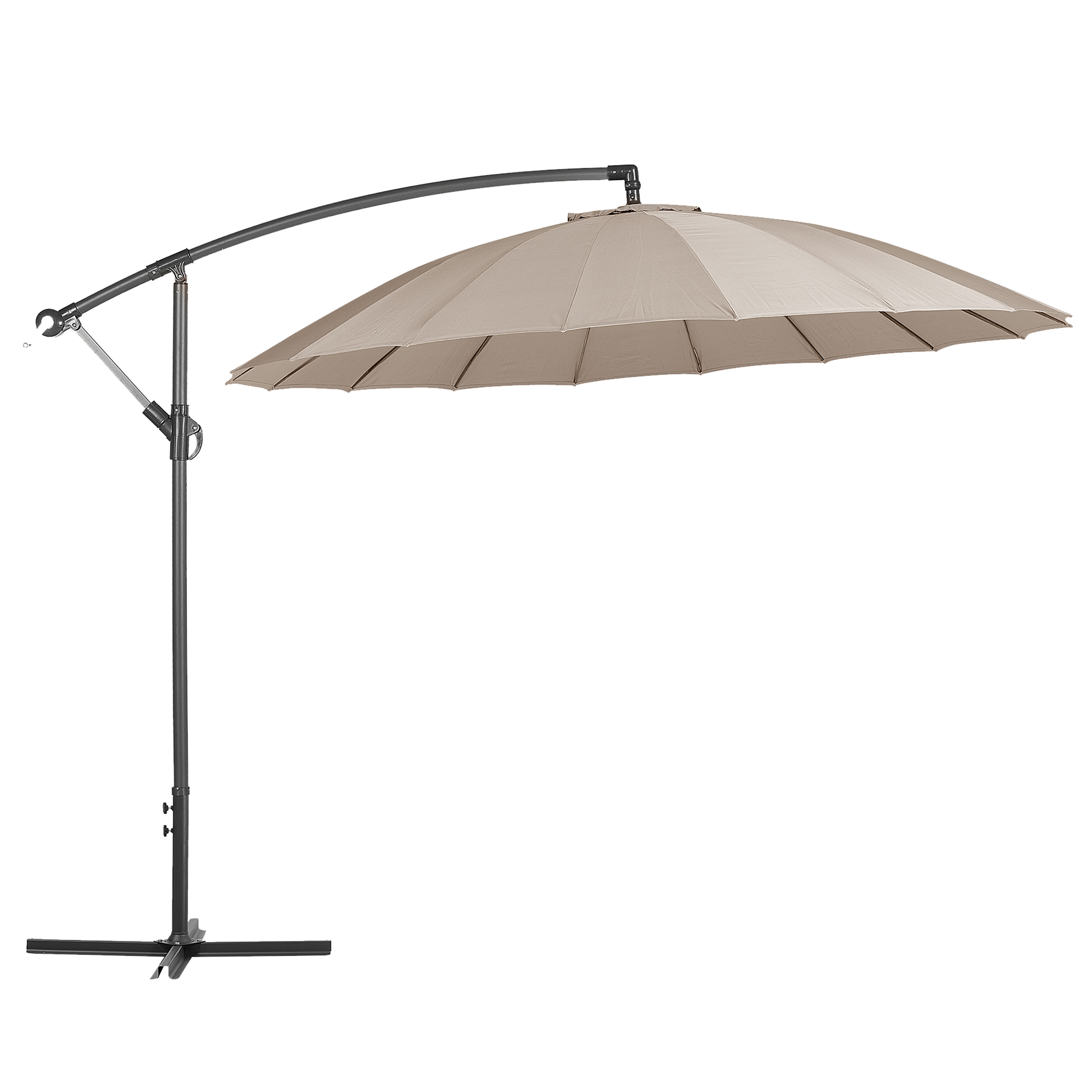 Beliani - Parasol déporté Tissu Beige sable CALABRIA II Beliani - Image 1