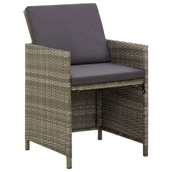 ComfortXL - Lot de 4 Fauteuils de Salon de Jardin en Résine Tressée avec Coussins Confortables Gris – ComfortXL Outdoor Living - Image 2