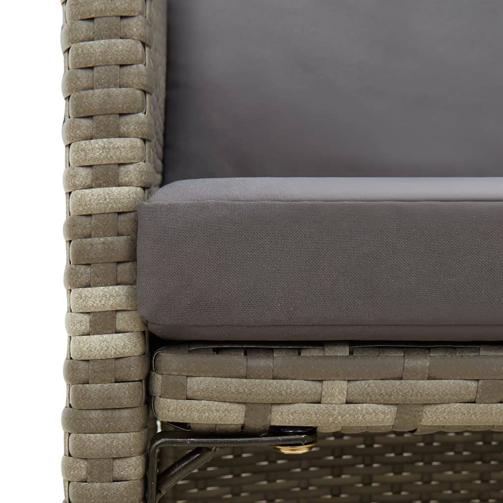 ComfortXL - Lot de 4 Fauteuils de Salon de Jardin en Résine Tressée avec Coussins Confortables Gris – ComfortXL Outdoor Living - Image 7
