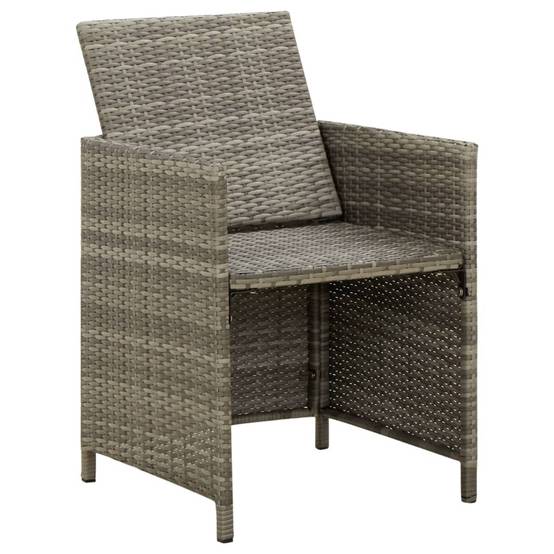 ComfortXL - Lot de 4 Fauteuils de Salon de Jardin en Résine Tressée avec Coussins Confortables Gris – ComfortXL Outdoor Living - Image 6