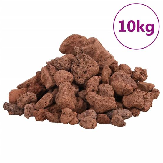 Roches Volcaniques pour Aquarium Jardin Substrat Filtrant 10 kg Rouge 1-2 cm - ComfortXL Outdoor Living - Image 2