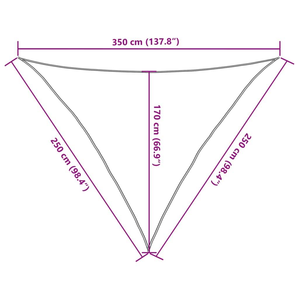 Maison Chic - Voile d'ombrage - Voile solaire 160 g/m² Crème 2,5x2,5x3,5 m PEHD - Meuble Pro - Image 10