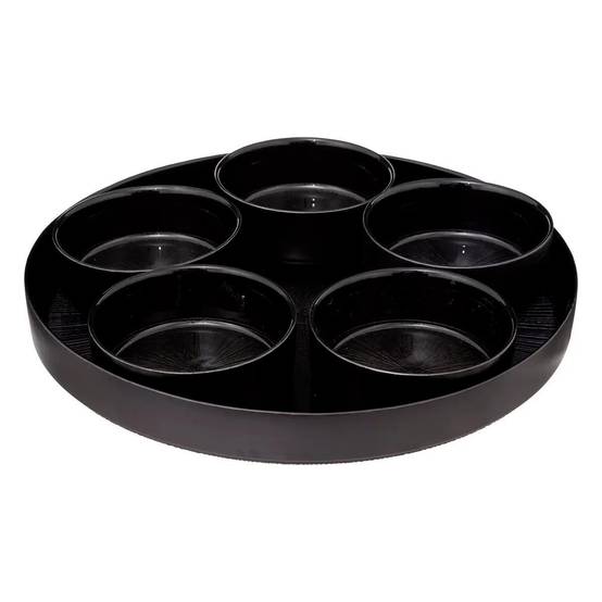 Service Apéritif 6 Pièces "Astra" 34cm Noir - Image 1