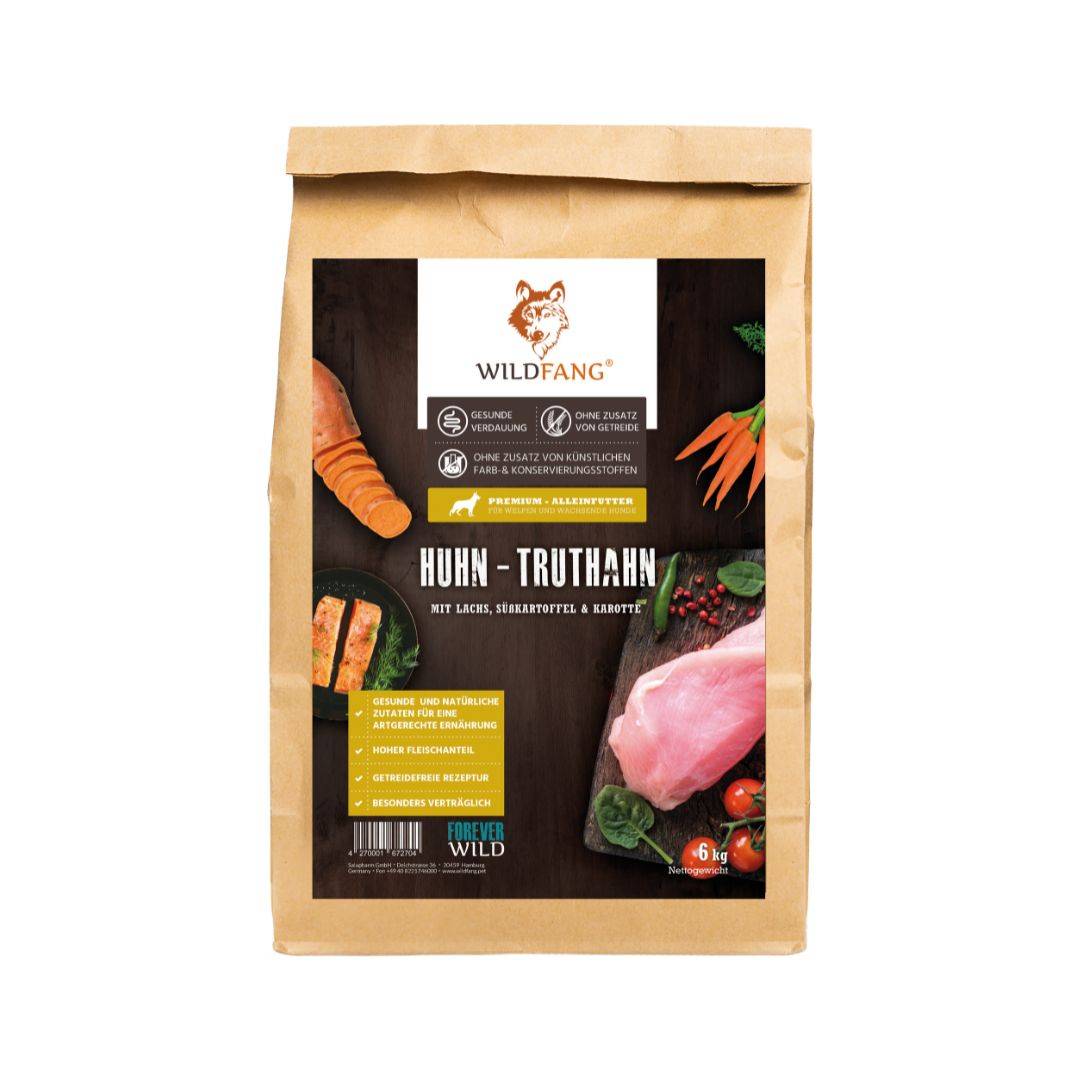 Wildfang - Wildfang Croquettes Junior au poulet pour chiots - sans céréales - 6 kg