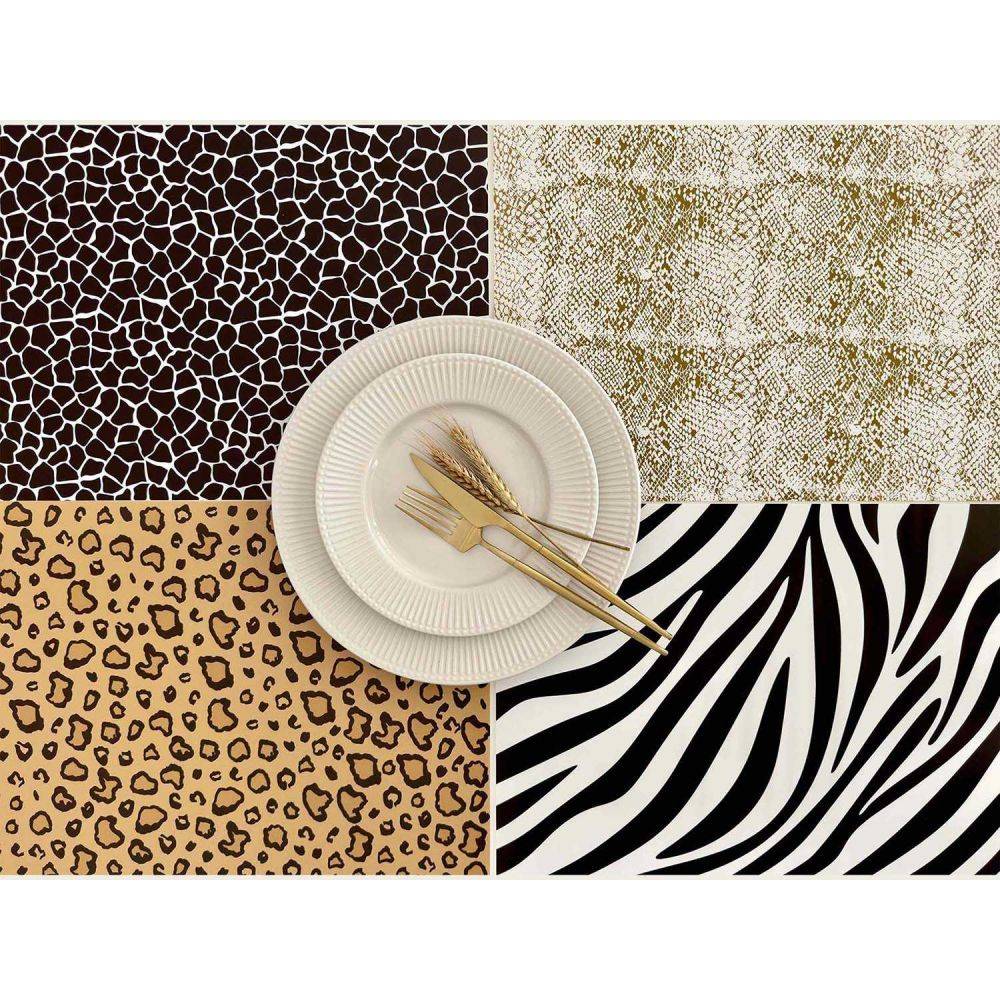 Set de table en vinyle 40 x 30 cm Wild Lot de 6 sets de table motifs assortis - Image 2