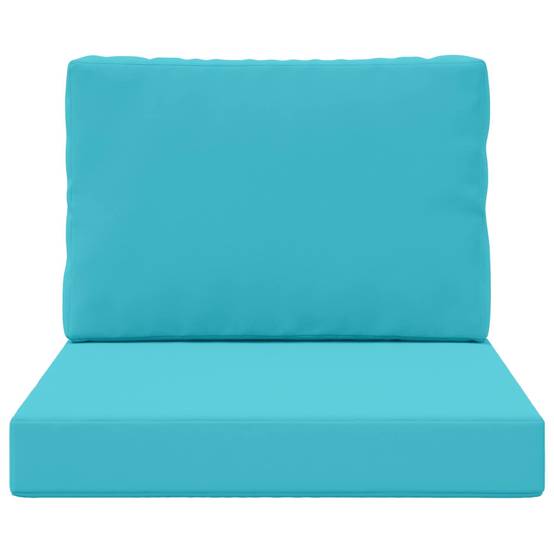 Coussins de canapé polyester turquoise 60 x 60 x 8 cm - PANGIVO - Image 6