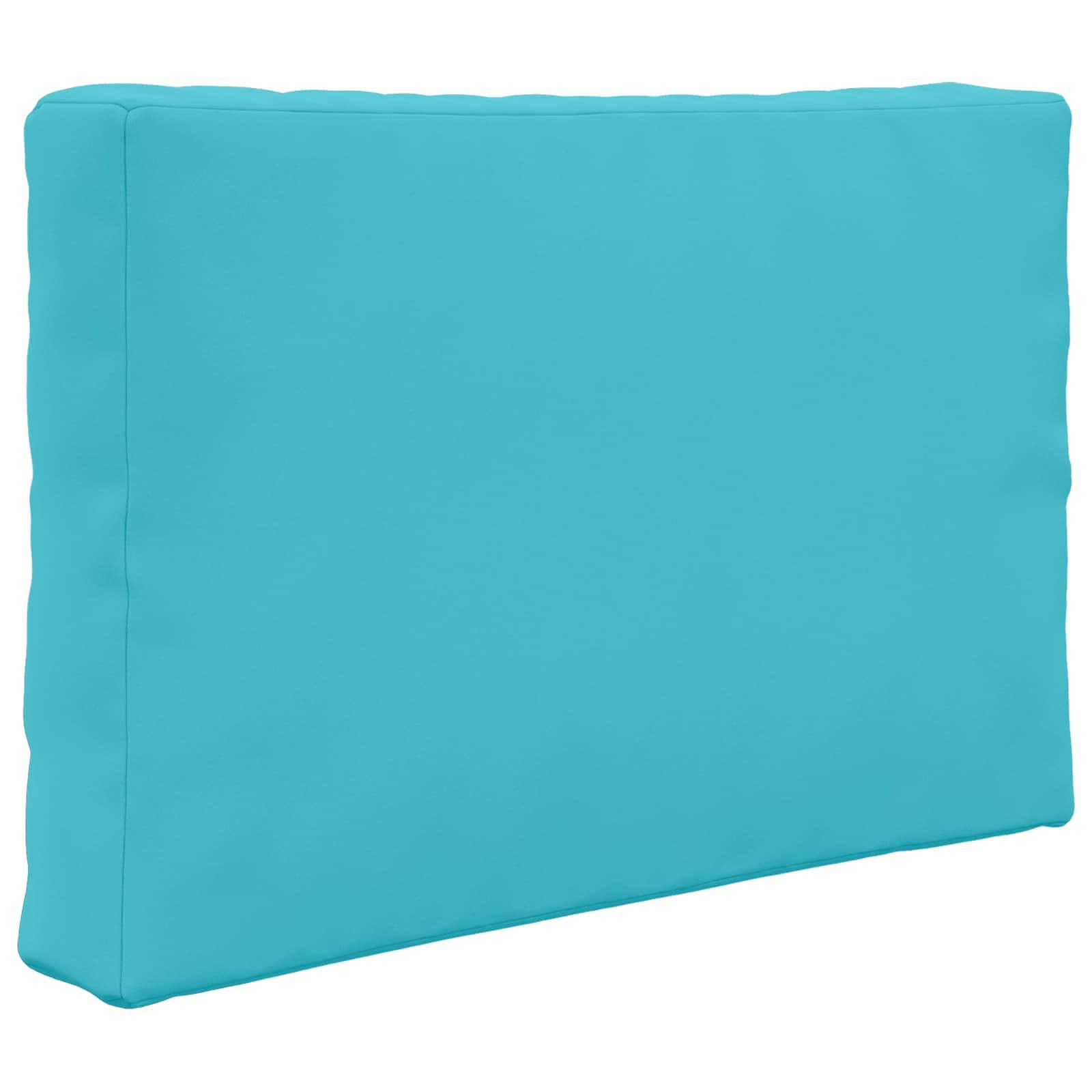 Coussins de canapé polyester turquoise 60 x 60 x 8 cm - PANGIVO - Image 5