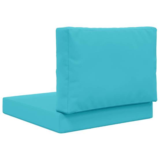 Coussins de canapé polyester turquoise 60 x 60 x 8 cm - PANGIVO - Image 7