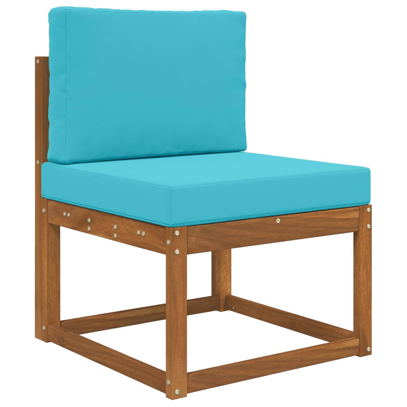Coussins de canapé polyester turquoise 60 x 60 x 8 cm - PANGIVO - Image 3