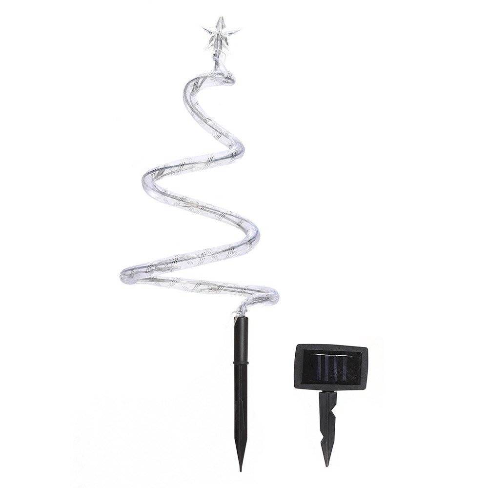 4 sapins de Noël lumineux spirale - Image 1