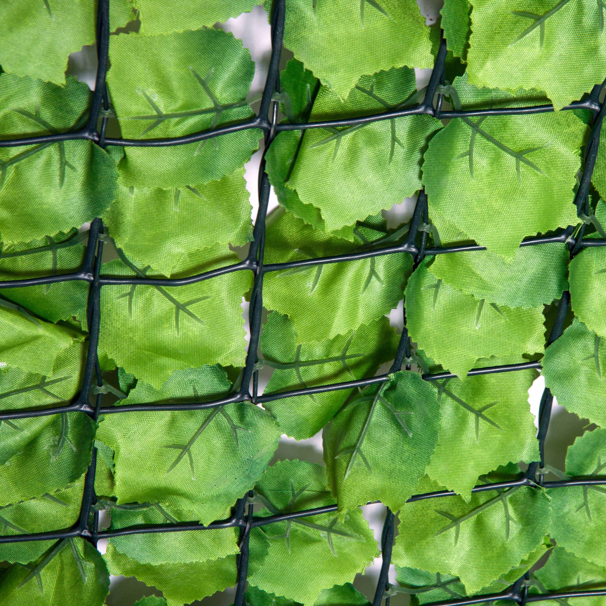Haie Artificielle Brise-vue Feuillage Érable PE Balcon Jardin 300x150cm Vert Clair - ComfortXL Outdoor Living - Image 7