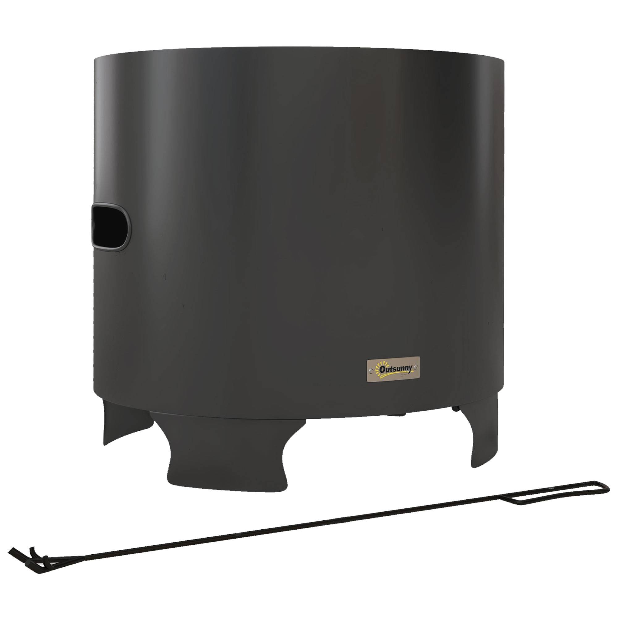 ComfortXL - Brasero sans fumée métal noir Ø45 cm foyer extérieur portable combustion optimisée - ComfortXL Outdoor Living - Image 1