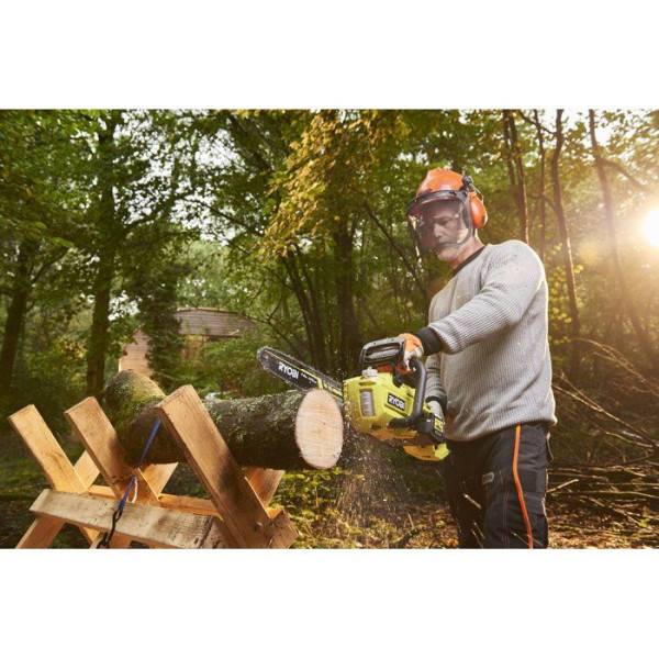 Tronçonneuse sans fil brushless - RYOBI - RY36CSX35A-140 - 36V MAX POWER - Guide 35 cm - 1 batterie 4,0 Ah & chargeur 1,7 A - Image 6