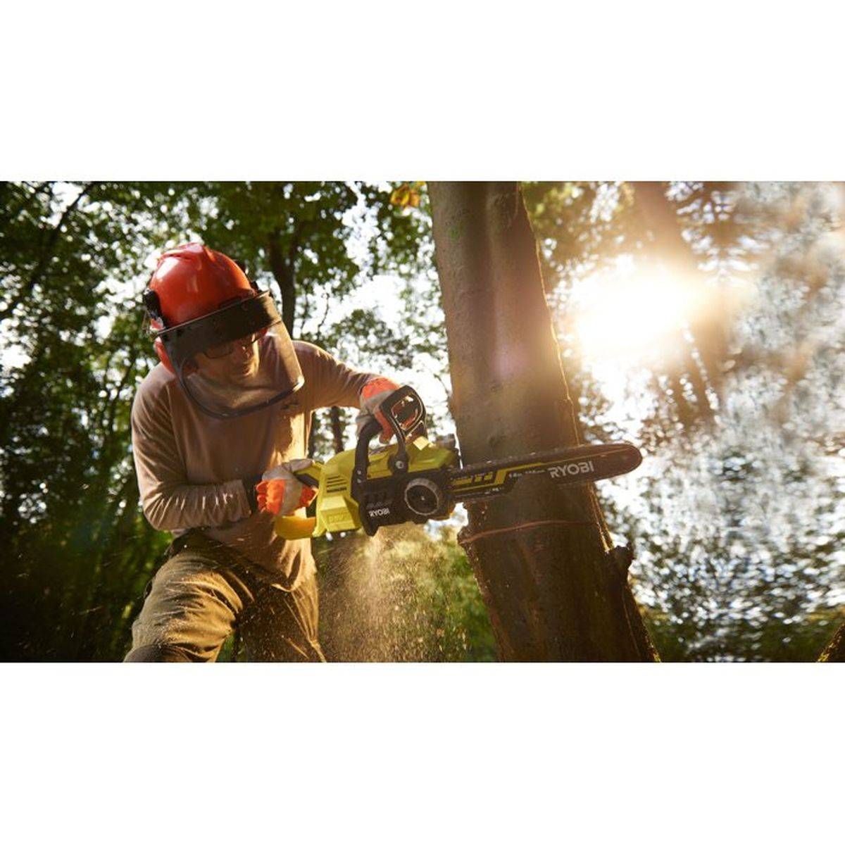 Tronçonneuse sans fil brushless - RYOBI - RY36CSX35A-140 - 36V MAX POWER - Guide 35 cm - 1 batterie 4,0 Ah & chargeur 1,7 A - Image 9