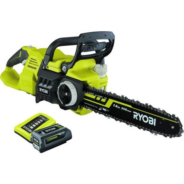 Tronçonneuse sans fil brushless - RYOBI - RY36CSX35A-140 - 36V MAX POWER - Guide 35 cm - 1 batterie 4,0 Ah & chargeur 1,7 A - Image 1
