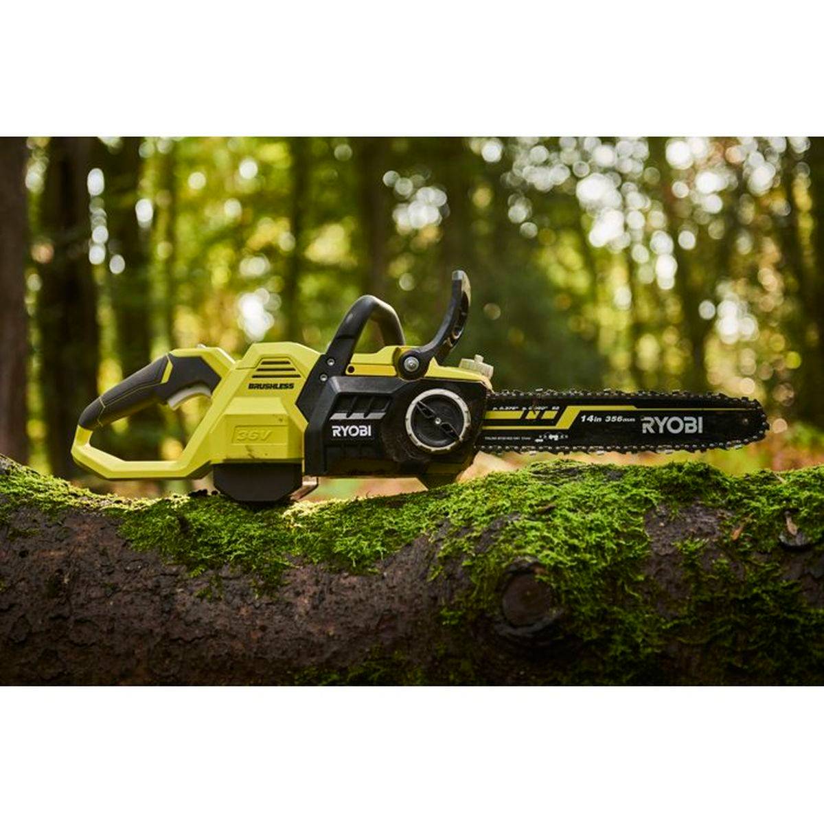 Tronçonneuse sans fil brushless - RYOBI - RY36CSX35A-140 - 36V MAX POWER - Guide 35 cm - 1 batterie 4,0 Ah & chargeur 1,7 A - Image 8