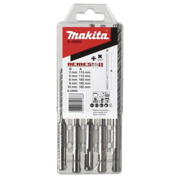 Coffret 5 Forets SDS-Plus 4 taillants TCT NEMESIS II - MAKITA - B-58992 - Image 1