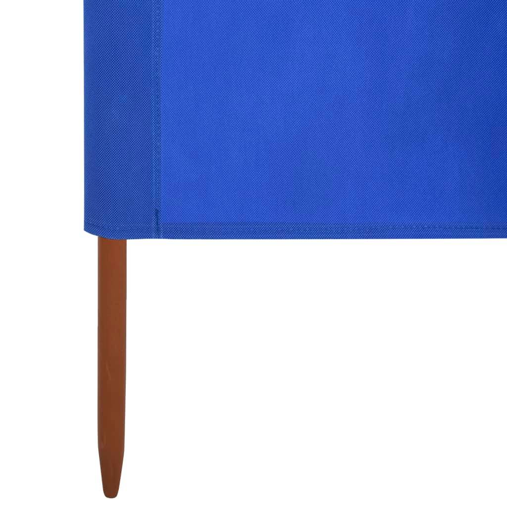 Helloshop26 - Brises-vue paravent 3 panneaux tissu 400 x 160 cm bleu azuré - Image 5