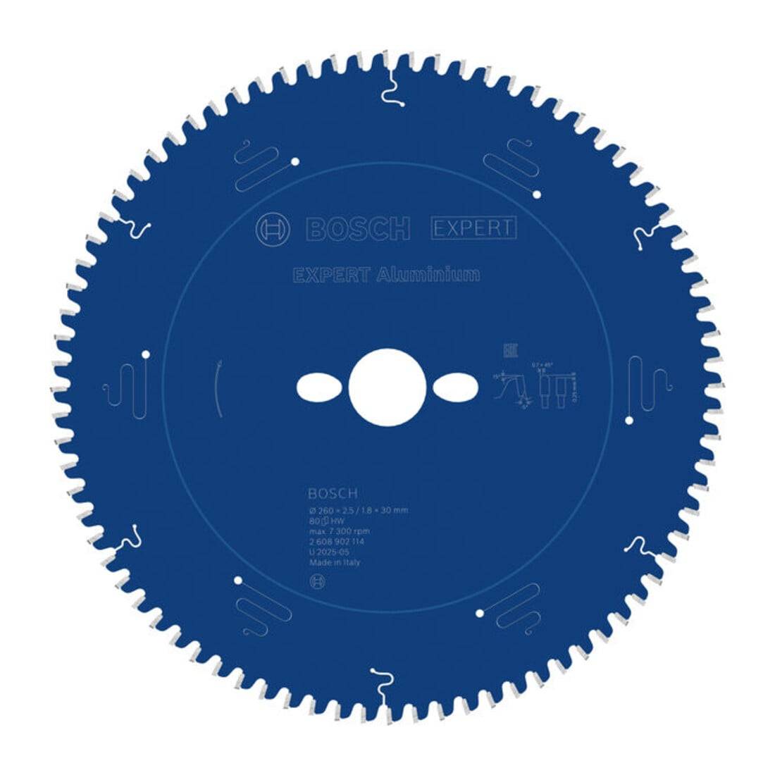 Bosch Professional - Lame de scie circulaire expert aluminium 260x30x2,8mm / 80D - BOSCH - 2608902114 - Image 1