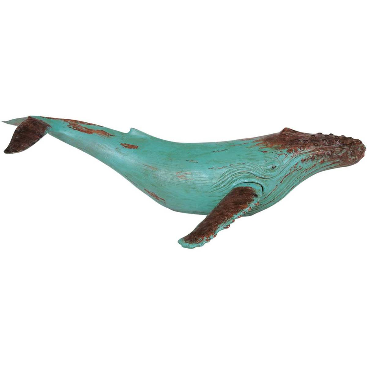 Batela - Baleine effet bois vieili 87 cm - Image 1