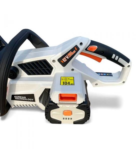 PACK Tronçonneuse électrique 62V DAEWOO 40 cm avec batterie 2,5 Ah et chargeur - DALCS62BL-16 - Image 3