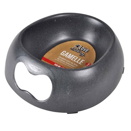 Gamelle pour Chien & Chat "Bambou" 22cm Anthracite - Image 2