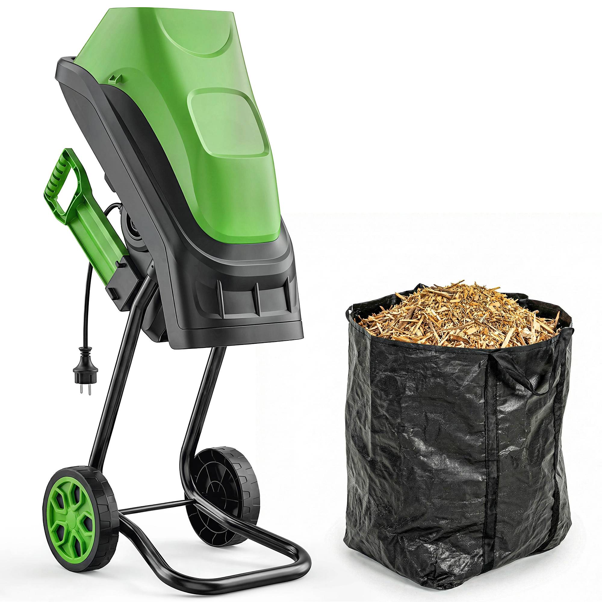 Aspirateur-souffleur de feuilles filaire 3000w 3-en-1 avec fonction broyage, sac de collecte 40l, 4 roues - Image 1