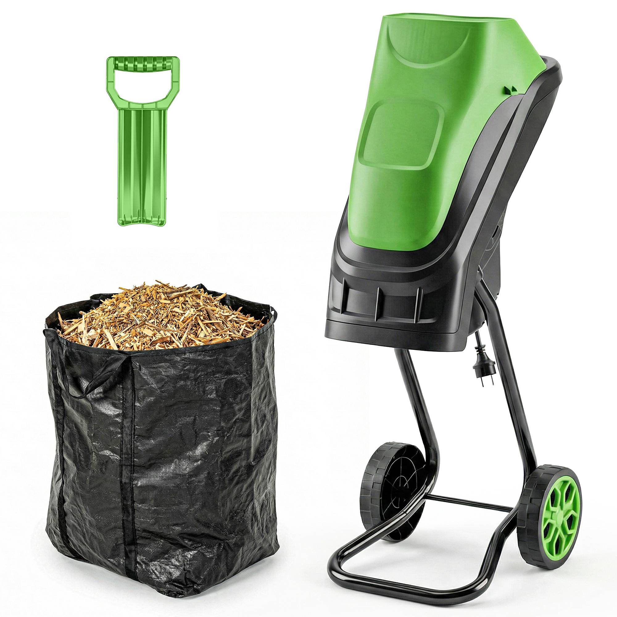Aspirateur-souffleur de feuilles filaire 3000w 3-en-1 avec fonction broyage, sac de collecte 40l, 4 roues - Image 2