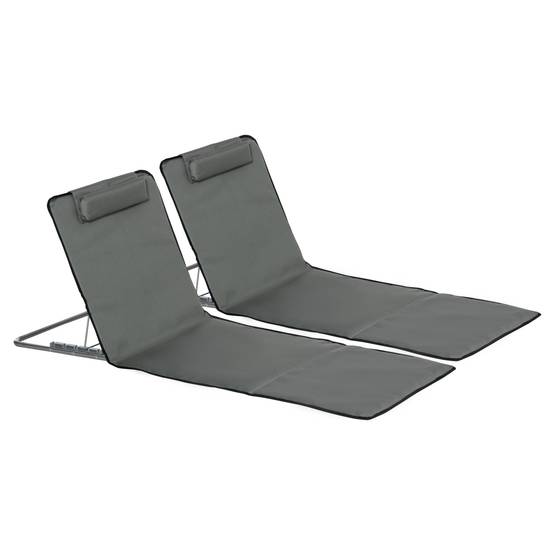 Lot De 4 Tapis De Siège Extérieur Pliable Avec Sac De Transport Et Mousquetons - Protection Froid, Humidité Et Saleté