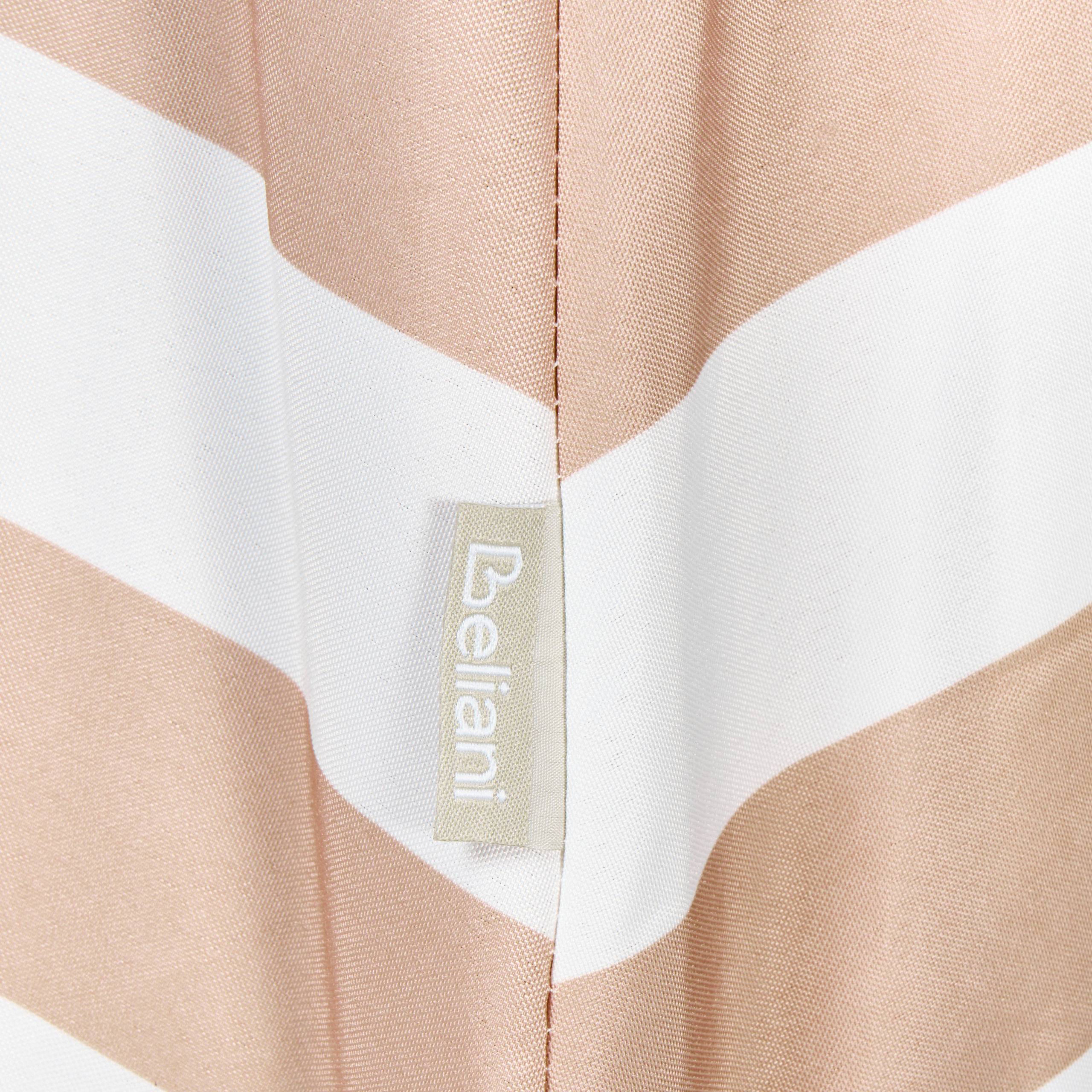 Beliani - Parasol droit Tissu Beige/blanc FERENTILLO - Beliani - Image 6
