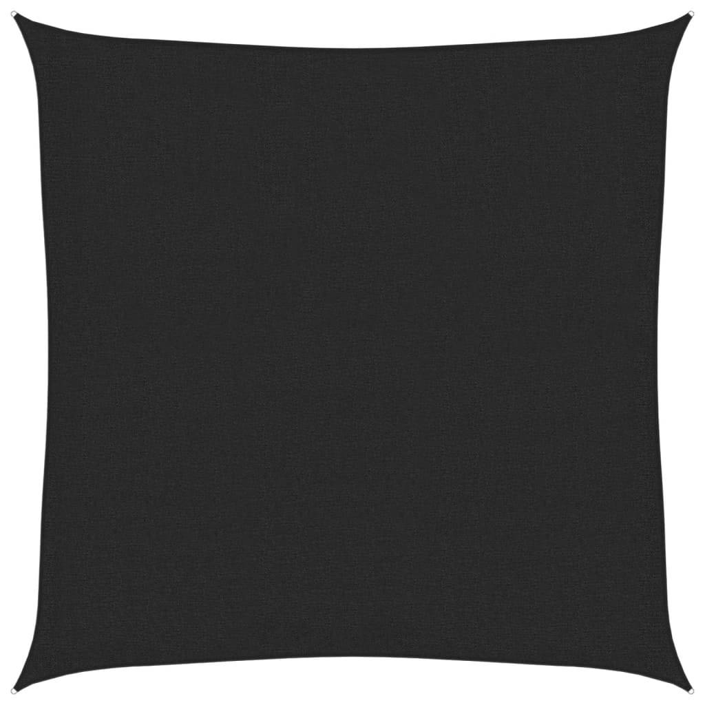 Voile d'ombrage PEHD noir 2.5 x 2.5 m 160 g/m² - PANGIVO - Image 1