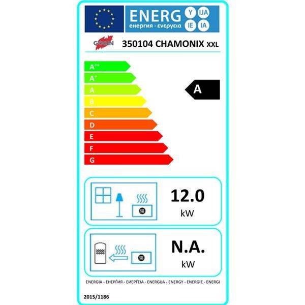 Poêle à bois fonte 12kw noir 350104000338 Godin - Image 3