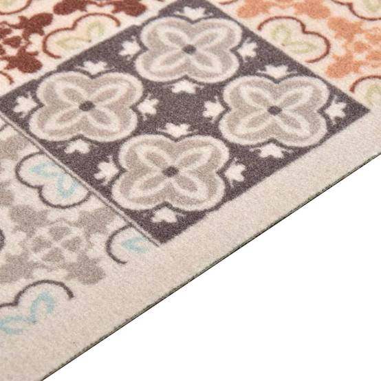 Long Tapis de Sol Lavable Polyamide Antidérapant pour Cuisine Couloir Motif Mosaïque 60x300 cm – ComfortXL Outdoor Living - Image 4