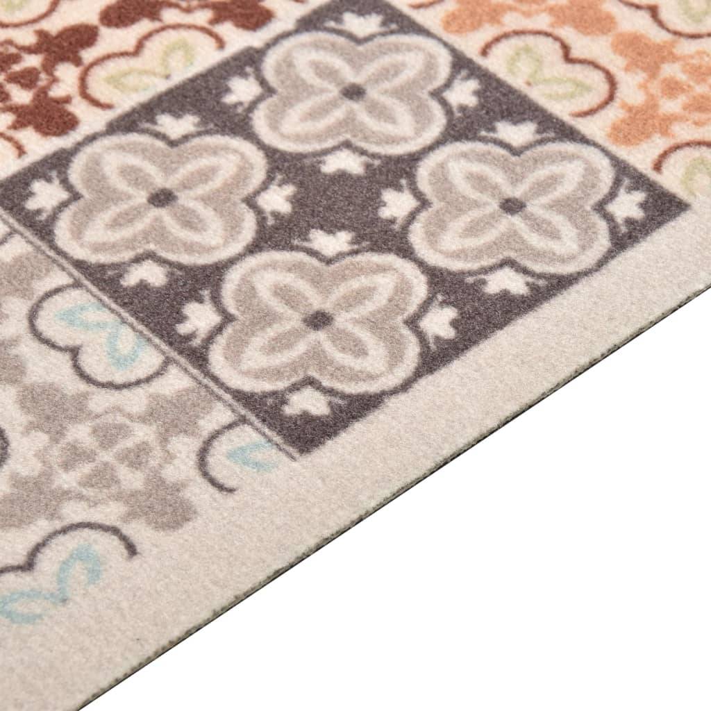 Long Tapis de Sol Lavable Polyamide Antidérapant pour Cuisine Couloir Motif Mosaïque 60x300 cm – ComfortXL Outdoor Living - Image 4