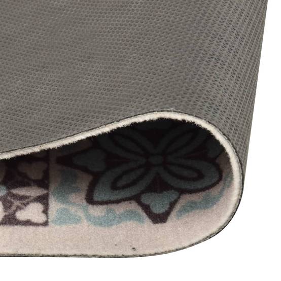 Long Tapis de Sol Lavable Polyamide Antidérapant pour Cuisine Couloir Motif Mosaïque 60x300 cm – ComfortXL Outdoor Living - Image 3