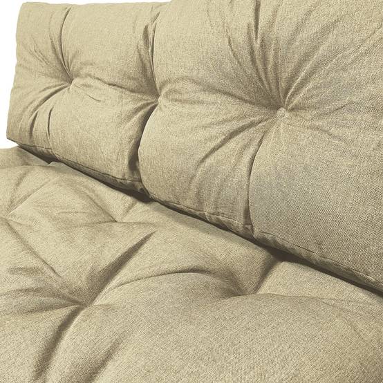 Vounot - Lot de 2 Coussins pour palettes en bois beige - Image 5