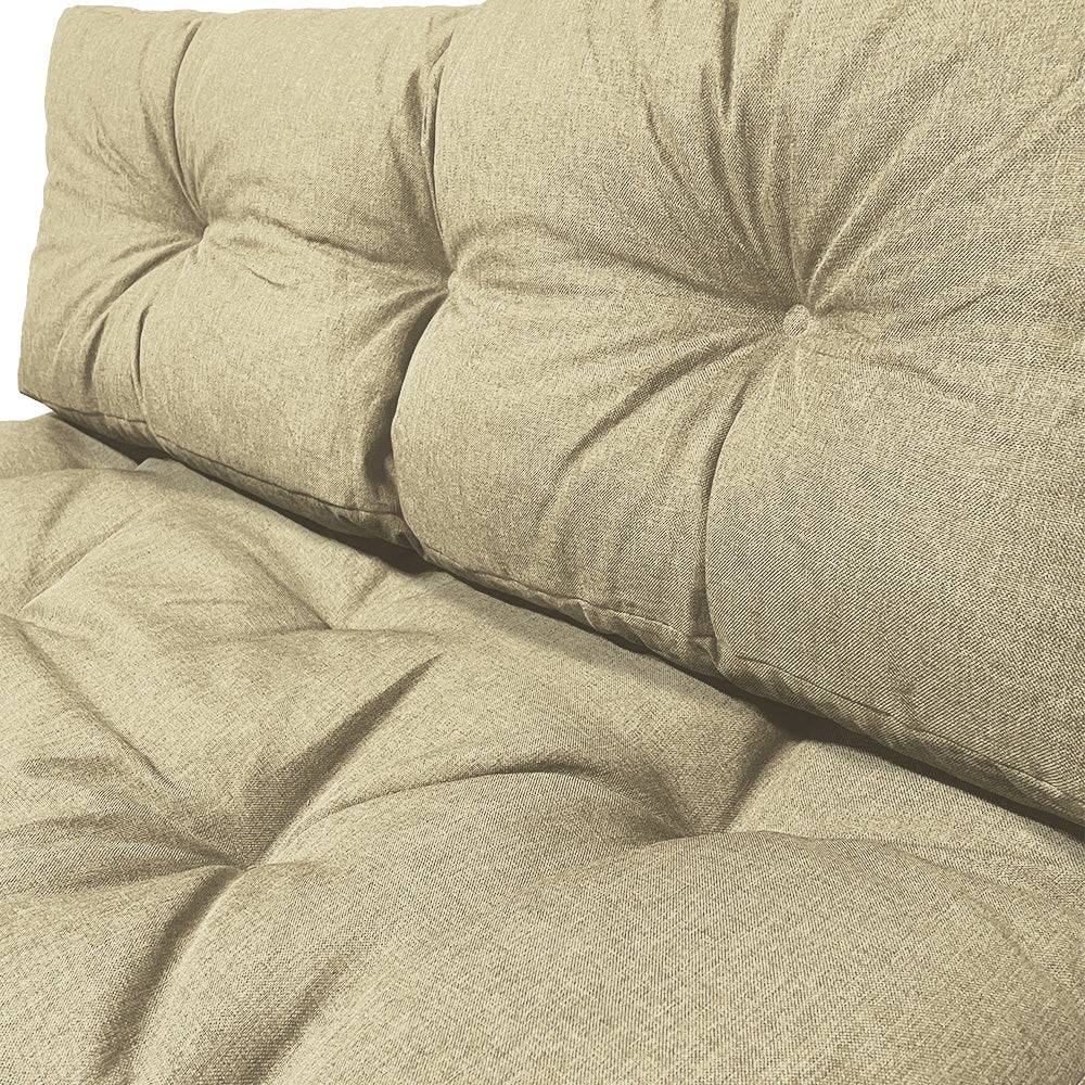Vounot - Lot de 2 Coussins pour palettes en bois beige - Image 5