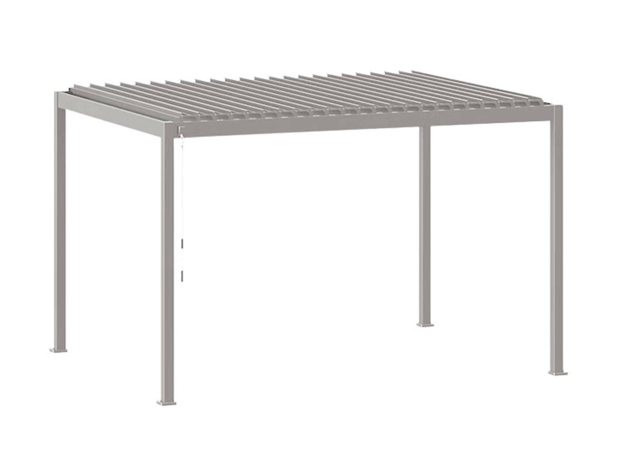 Hesperide - Pergola bioclimatique manuelle 4x3 m Evora argile Hespéride - Image 7