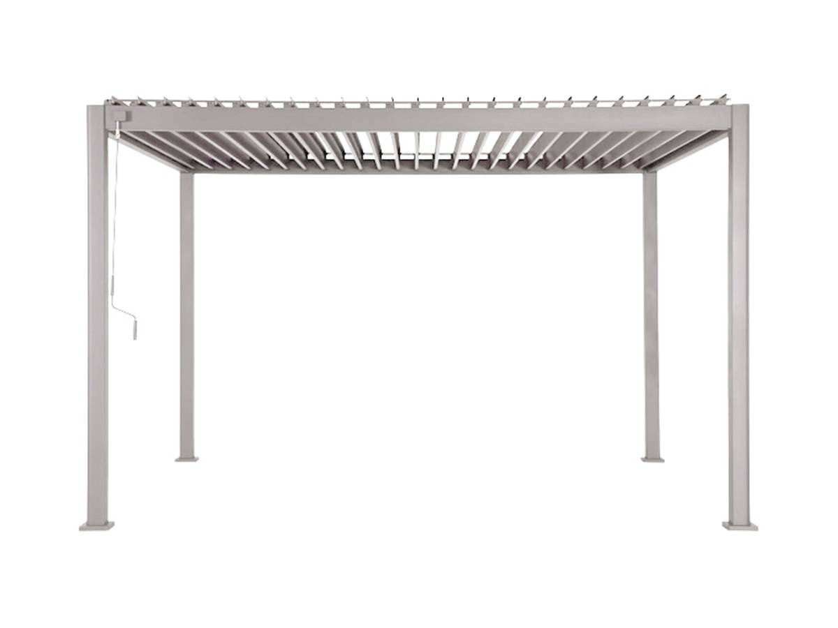 Hesperide - Pergola bioclimatique manuelle 4x3 m Evora argile Hespéride - Image 8