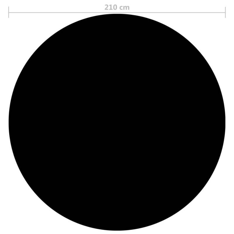 Vidaxl - Couverture De Piscine Noir 210 Cm Pe - Image 3