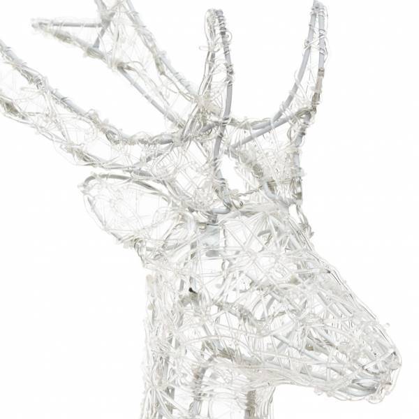Lotti - Renne lumineux 3D à piles H105cm 180 LED blanc froid 8 jeux lumière IP44 Timer SMART Connect 31V Lotti - Image 6