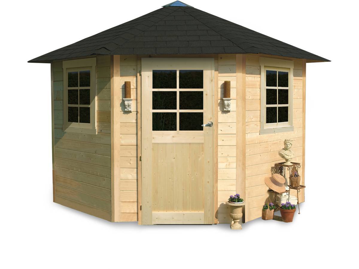 Habitat Et Jardin - Abri Jardin Bois "nancy" - 5.70 M2 - 2.55 X 2.55 X 2.75 M - 28 Mm -solid - Image 1