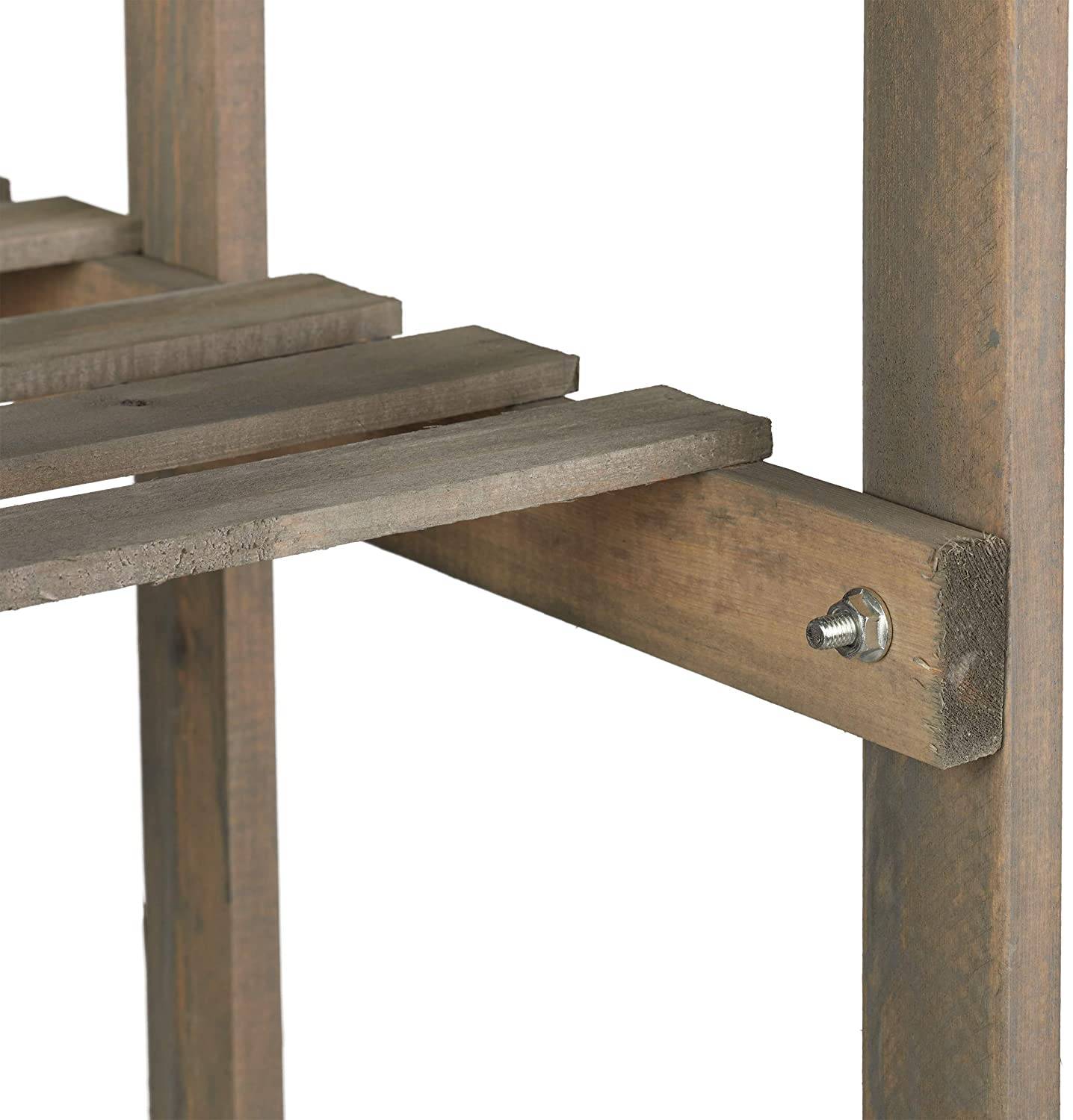 Étagère bois escalier plantes fleurs 5 niveaux intérieur - Image 3