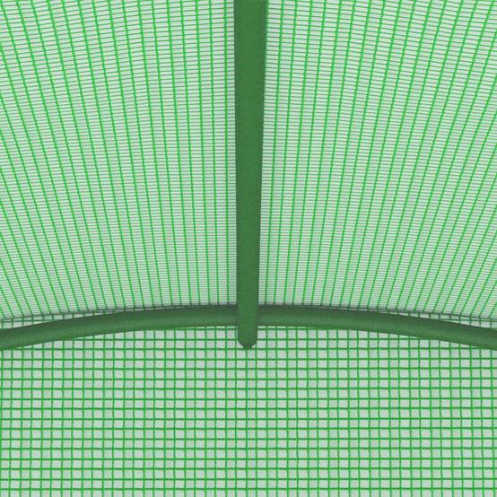 Serre Tunnel Jardin Acier PE Renforcé 140g/m² 9m² Vert - ComfortXL Outdoor Living - Image 7